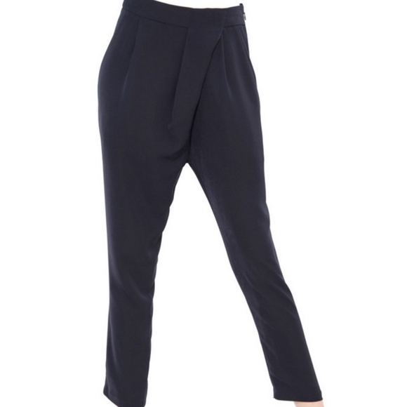 Soft Twill Trouser in Navy Blue - Picture 1 of 6